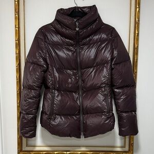 Fabiana Filippi Women's Puffer Jacket in Dark Plum size S NWOT